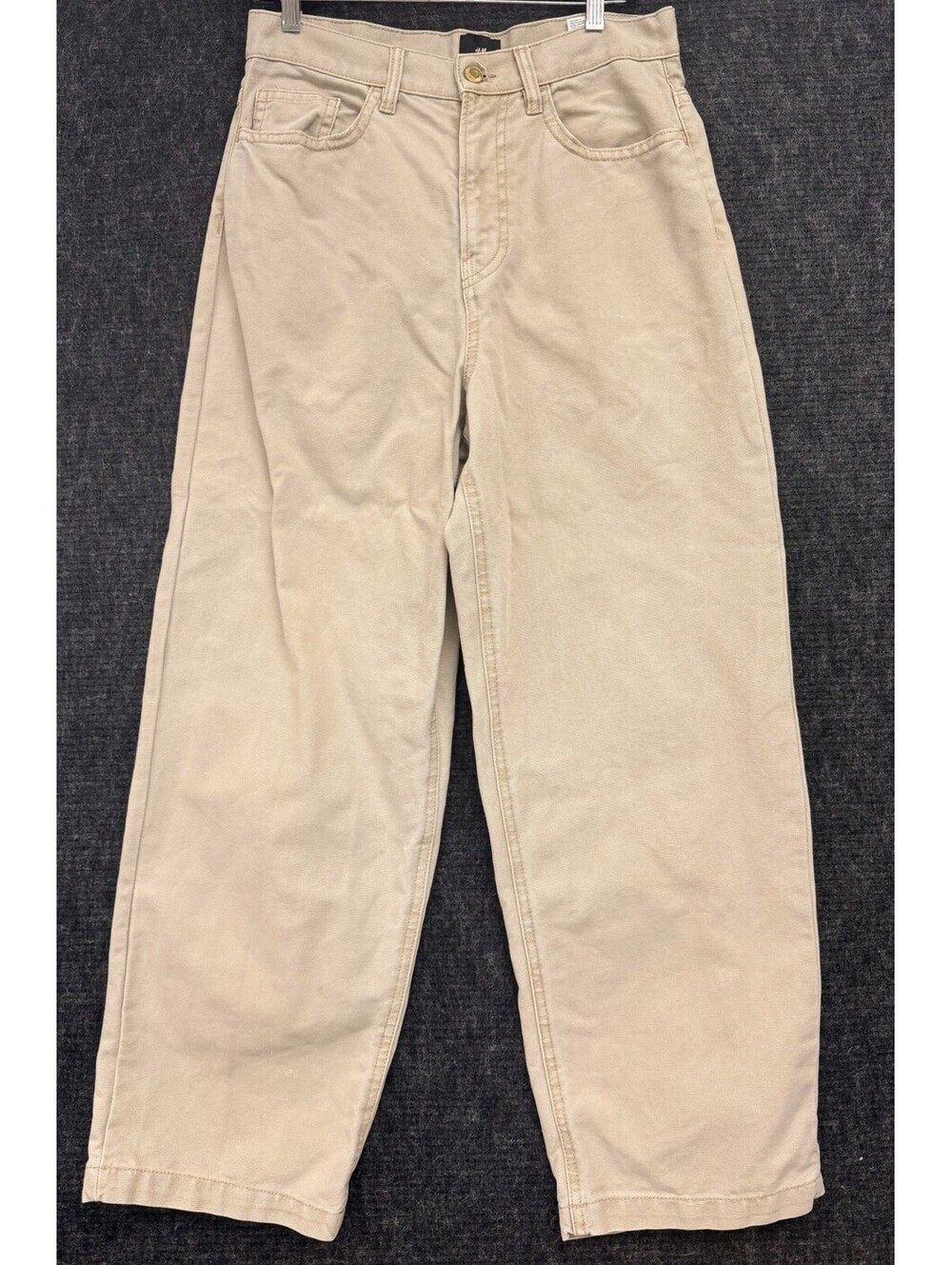 H & M Beige Jeans Men’s Size 30 Baggy Fit - Picture 1 of 6